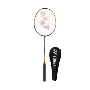 YONEX Тяньфу AX88D PLAY бадминтонная ракетка из цельного карбона, начальный уровень, удлиненная на 10 мм, с натяжкой, camel gold