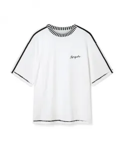 Футболка со свободным кроем и швом Axel Arigato, белый