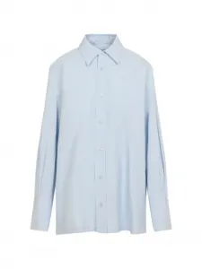 Рубашка с длинными рукавами и воротником Carven, синий