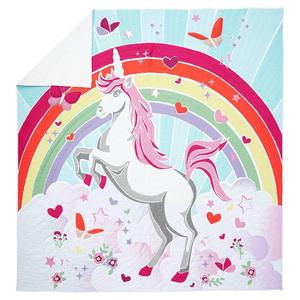 Детское хлопковое одеяло с принтом Lands' End или лоскутное одеяло, цвет Unicorn