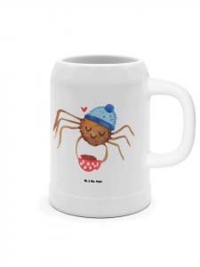 Пивная кружка паук Агата кофе без слов в белом Mr. & Mrs. Panda
