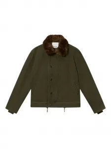 Куртка andy с меховым воротником MARANT, зеленый