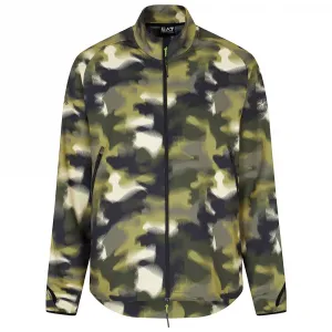 Толстовка EA7 EMPORIO ARMANI Mountain Urban Escape Pa Pl St full zip, зеленый