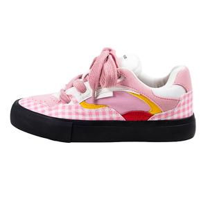 MINGKUANG Уличные модные восходящие звезды поп-музыки, износостойкие и легкие низкие кроссовки для скейтбординга, женские, розовые