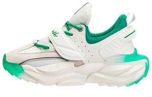 Низкие массивные кроссовки унисекс бело-зеленые RIFUGIO VO'