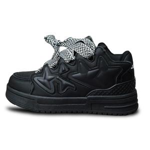 ZUIBANG Низкие скейтерские кроссовки унисекс черные, цвет Black