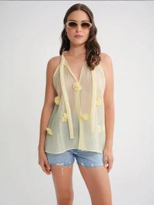 MixRay Топ в пастельно-желтом цвете