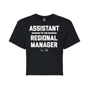 Укороченная футболка The Office Regional Manager для юниоров Licensed Character, черный