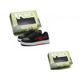 T628 Молниезащитные пуховики нескользящие износостойкие легкие низкие кеды унисекс Black Red, цвет Black Red (High-Quality-Upgraded)