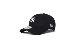 New Era Хлопковая бейсболка унисекс черная, Black