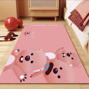 Budis Ковер 120х160 см из ПВХ, для спальни/гостиной, с принтом Little Beaver, антискользящий
