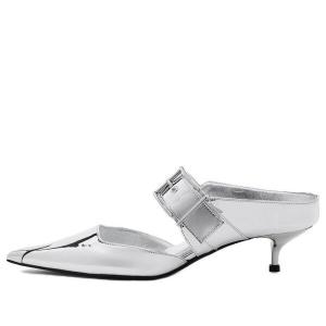 Кроссовки punk mules 'silver' Alexander Mcqueen, серебряный
