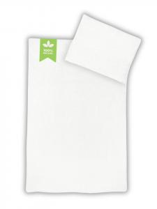 Муслиновое постельное белье белого цвета SASSYCLASSY, 155x200 см (80x80 см)