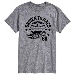Мужская футболка с графическим рисунком Hot Wheels Driven To Race, цвет Heather Gray