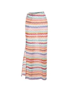 Макси-юбка с зигзагообразными завязками Missoni, нейтральный