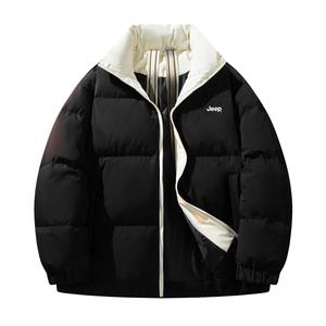 Пуховик Unisex Stand Collar Moderate Others Jeep, pure черный