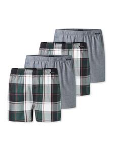 Schiesser Боксерские шорты зелено-серого цвета