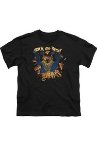 Футболка детская Batman с принтом Pumpkin Burst Gildan, черный