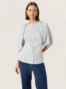 Блузка Helen с рукавами-фонариками в полоску Soaked In Luxury