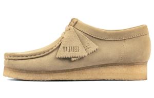 Женские ботинки Clarks Originals Wallabee замшевые, бежевый