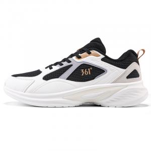 361° Износостойкие и легкие низкие повседневные кроссовки для бега, мужские, черные, белые