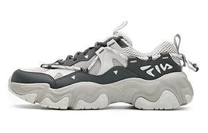 FILA FLUID 5 Cat Paw 5.0 износостойкие низкие кеды мужские бело-серые - березово-серебристый/вулканический серый, цвет Birch Silver/Volcanic Gray