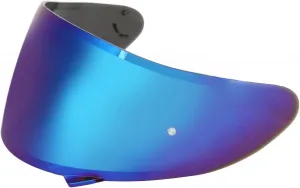 Стильный солнцезащитный козырек для мотоциклетного шлема Z7 X14 NXR NEOTEC RYD, материал PC (синий многоцветный), Blau bunt