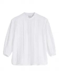 Рубашка с вышивкой Maison Kitsuné, белый