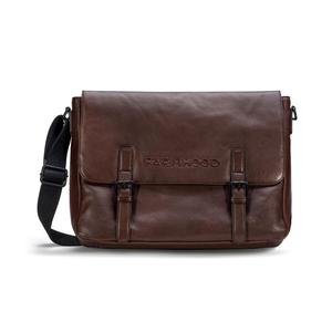 Сумка для ноутбука Farmhood Memphis n Messenger Leder 38 cm Laptopfach, темно коричневый