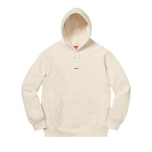 Толстовка Supreme Micro Logo Hooded Sweatshirt Natural, кремовый