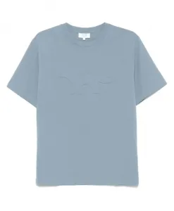 Повседневная хлопковая футболка для мужчин Maison Kitsunã, синий