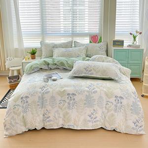 AVIVI Комплект постельного белья 1,2 м, 3 предмета, зеленый лес