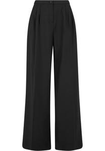 Брюки из ткани Urban Classics Ladies Wide Leg Pants, черный