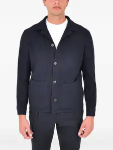 Жакет с накладными карманами на пуговицах Franzese Collection, синий