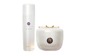 Вода с сывороткой и лосьоном с шелком омолаживающая эссенция 150мл + крем с белым шелковым сатином 50мл TATCHA, Rejuvenating Essence Water 150ml + белый Silk Satin Cream 50ml