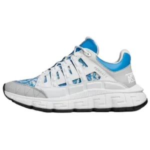 VERSACE Тригрека низкие повседневные кроссовки мужские blue