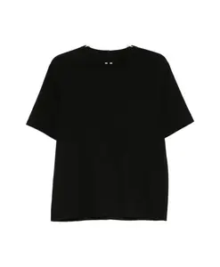 Черная футболка с круглым вырезом и короткими рукавами Rick Owens, черный