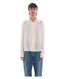 Прозрачная клетчатая рубашка Игнасио Sãfr, белый