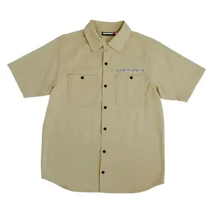 Рубашка с коротким рукавом Independent Union work, бежевый