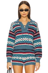 Свитер на шнуровке с надписью "Mother, oh really?