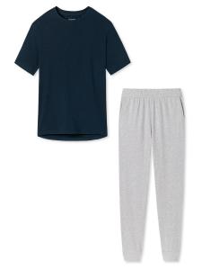 Пижама SCHIESSER Organic Cotton, светло-серый