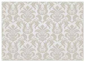 Коврик для душа Wallario, нескользящий коврик, коврик для ванной, коврик для двери, королевские узоры белого и бежевого цвета, размер примерно 90 x 65 см, желтый