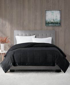 Легкое одеяло Windom с наполнителем из искусственного пуха и атласной отделкой, размер Full/Queen Madison Park, Black