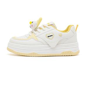 Babaya Кроссовки для скейтбординга женские, низкие, желтые/розовые