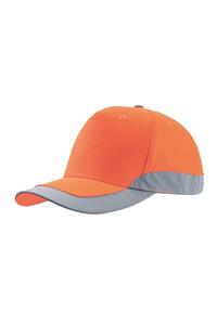 Светоотражающая кепка Helpy с 5 панелями Atlantis, оранжевый