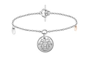 HERMES Экслибрис 925 браслет из стерлингового серебра унисекс