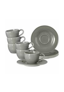 Серые кофейные чашки с блюдцами Beat Color Glaze 100 мл 6 шт Beat Seltmann Weiden
