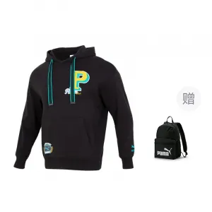 Толстовки Unisex с капюшоном, умеренная посадка, Regular PUMA, черный (comes with puma bag 1 pc)