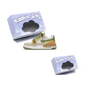 KAAVER OTTO Износостойкие и легкие мид-топ скейтбордские кроссовки унисекс коробка - матча грин, цвет Matcha Green