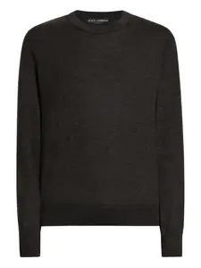Свитер с круглым вырезом Dolce & Gabbana, серый